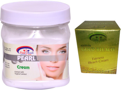 

Pink Root Gold Bleach 50g, Pearl Cream 500ml(Set of 2)
