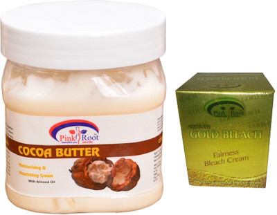 

Pink Root Gold Bleach 50g, Cocoa Butter Cream 500ml(Set of 2)