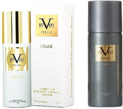 

Versace Urbane Perfumed Spray 150 ml With Play On All Over Body Spray 150 ml(Set of 2)