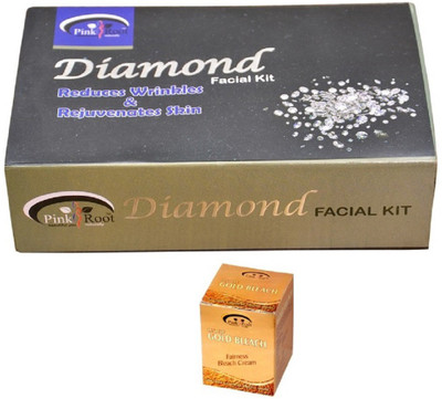 

Pink Root Gold Bleach 50g, Diamond Facial Kit 83gm(Set of 2)