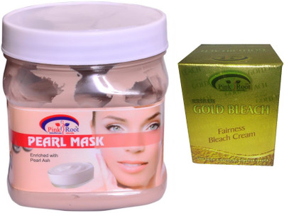 

Pink Root Gold Bleach 50g, Pearl Mask 500ml(Set of 2)
