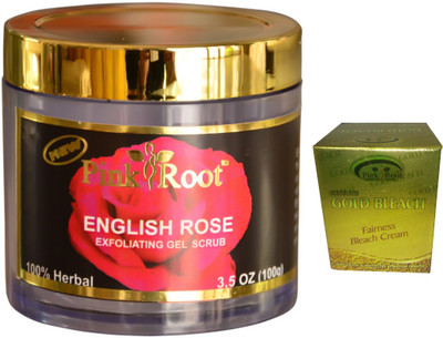 

Pink Root Gold Bleach 50g, English Rose 100gm(Set of 2)