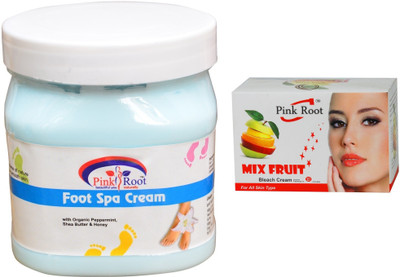 

Pink Root Mix Fruit Bleach 50g, Foot Spa Cream 500ml(Set of 2)