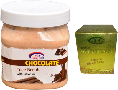 

Pink Root Gold Bleach 50g, Chocolate Scrub 500ml(Set of 2)