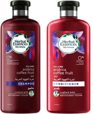 

Herbal Essences Bio:Renew Volume Arabica Coffee Fruit Shampoo & Conditioner (400ml+400ml)(Set of 2)