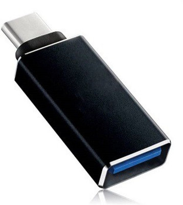 

techdeal Metal Type C Male to USB3.0 Female OTG Adapter for Laptop Mobile ( Black) OTG Cable(Black)