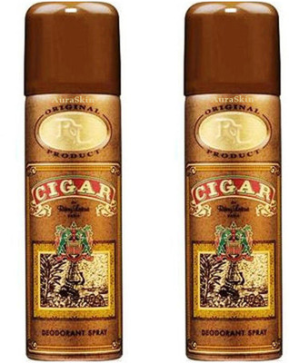 

AuraSkin Cigar Body Spray deodorant (200 ml) Body Spray - For Men & Women(200 ml, Pack of 2)