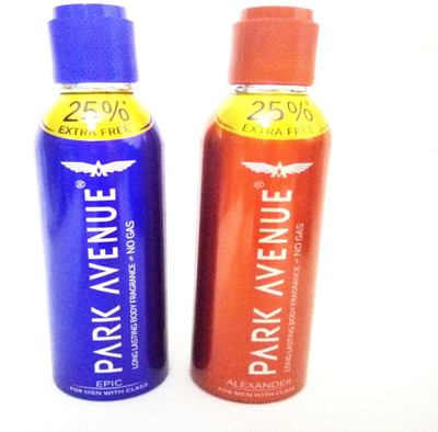

Park Avenue EPIC AND ALEXANDER Body Spray - For Men(300 ml, Pack of 2)