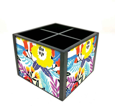 

Nutcase 4 Compartments Wooden Remote Stand(Multicolor)