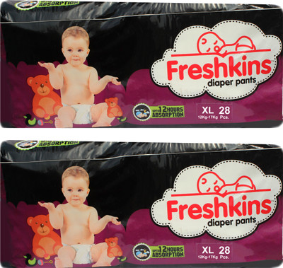 

FRESHKINS Diaper Pants - XL(56 Pieces)