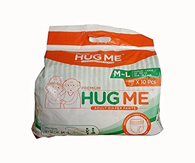 

Hug Me Size M to L Adult Diapers - L(10 Pieces)