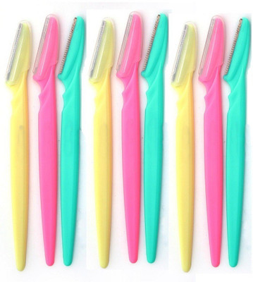 

Envyon Set of 9 Pcs Eyebrow, Neck, Face, Upper Lips as well as Unnecessary Hairs Elsewhere Shaping Trimmer Shaper Shaver Razor Tool Disposable Razor(Pack of 9)