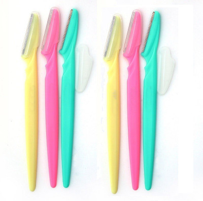 

Envyon Set of 6 Pcs Eyebrow, Neck, Face, Upper Lips as well as Unnecessary Hairs Elsewhere Shaping Trimmer Shaper Shaver Razor Tool Disposable Razor(Pack of 6)