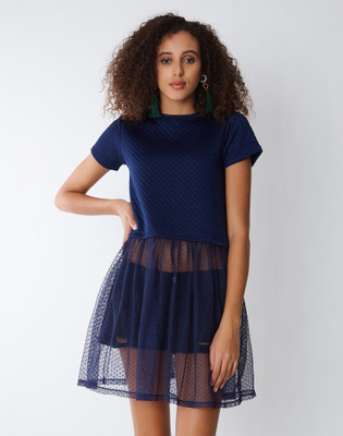 PROVOGUE Women T Shirt Dark Blue Dress