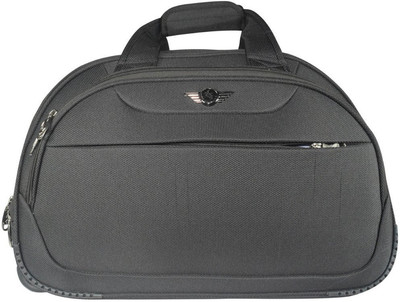 

Texas USA (Expandable) Imported Water Resistant 20 Inch Duffel Bags with Inbuilt Trolley Carry it on your shoulder or pull along as a trolley bag ! Duffel Strolley Bag(Black)