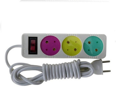ZEVORA EXTENSIONCORDWHITE Socket Surge Protector (White) 180 A Two Pin Socket
