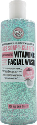Soap & Glory Face Soap & Clarity 3in1 Daily Detox Vitamin C Facial Wash - 350ml (11.8oz) Face Wash(350 ml)