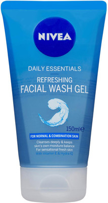 

Nivea Daily Essentials Refreshing Facial Wash Gel With Vitamin E & Hydra IQ - 150ml Face Wash(150 ml)