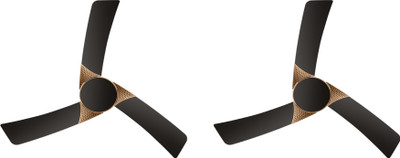 

Luminous RAPTOR 1 CEILING FAN 3 Blade Ceiling Fan(Black Copper, Pack of 2)