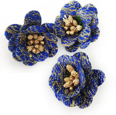 AASA Hair fllower Pins For Women & Girls (blue) 3 Pics Hair Clip, Hair Pin(Blue)