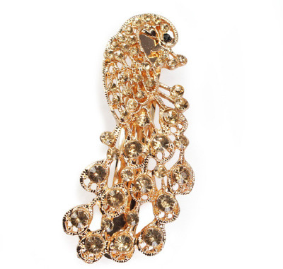 

Fabfashion Beautiful Yellow Color Peacock Hair Clip Hair Clip(Yellow)