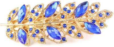 

Fabfashion Blue Color Leaf Design Hair Pin Hair Clip(Blue, Yellow)