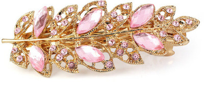 

Fabfashion Beautiful Pink Color Leaf Design Hair Pin For Girl's Hair Clip(Pink, Yellow)