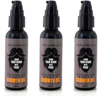

UrbanMooch BEARD GROWTH OIL & HAIR GROWTH SHINE OIL PACK OF 3 Hair Oil(150 ml)