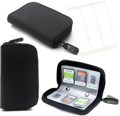 

ELV Portable Card Holder 4 For SD Card(For SD Cards, Soft Black)