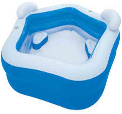

Bestway 7' x 6'9" x 27"/2.13m x 2.06m x 69cm Family Fun Pool Inflatable Pool(Blue,White)