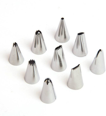 

Skywalk 9 Pc Icing Piping Nozzles Cake Sugarcraft Decorating Tool Set 9 Pc Icing Piping Nozzles Cake Decorating Tool Set Silver Kitchen Tool Set(Silver)