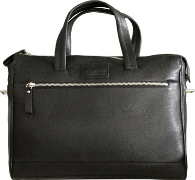 

wild zarza london 14 inch Expandable Laptop Messenger Bag(Black)