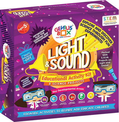 

Genius Box Learning and Educational Toys for Children: Light and Sound Activity Kit / Educational Kit / Learning Toy / STEM (Multicolor)(Multicolor)