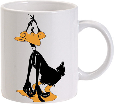 MUGKIN Daffy The Duck Ceramic Coffee Mug(350 ml)