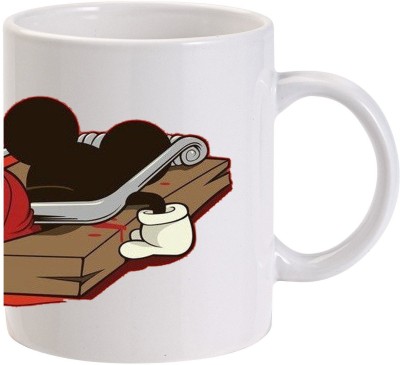 MUGKIN Mickey Mouse Trap 001 Ceramic Coffee Mug(350 ml)