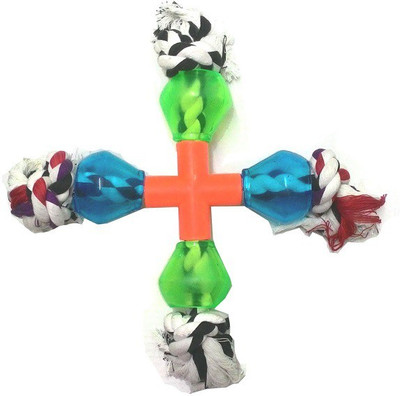

SICONS Dog Toy Four Treat Pods Rope Cotton Toy Sicons Pet Fashion. Cotton, Jute Treat Dispensing Toy For Dog