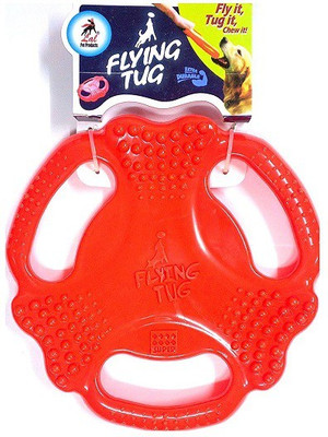 

SICONS Dog Toy Flexible Flying Tug Sicons Pet Fashion. Rubber Tug Toy For Dog