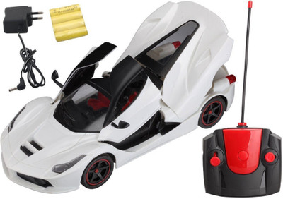 

Johnnie Boy ferrari openable door and openable boot space rechargable remote control car toy for kids(Multicolor)