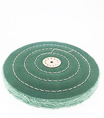 

Oscar Soft Cotton Polishing Buffing Wheel For Bench Grinder with Arbor Hole Jewelers Rotary Tools 6 50 Ply, Green SCPBWG6 Rotary Tool(7 mm)