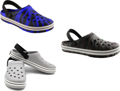

Ziplite Men COMBO (CLOG BLACK/BLUE)+(CLOG ARMY)+(CLOG LIGHT GREY) Clogs