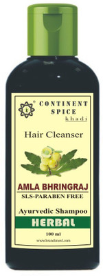 

Continent Spice Khadi Amla & Bhringraj Shampoo/Cleanser (SLS & Paraben Free) CS682005(100 ml)