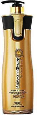 Keratin Cure AntiResidue Deep Cleaning Clarifying Shampoo Gold & Honey BioBrazilian(960 ml)