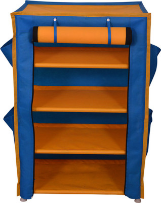 

Raunak Stainless Steel, Plastic Collapsible Shoe Stand(Yellow, Blue, 4 Shelves)