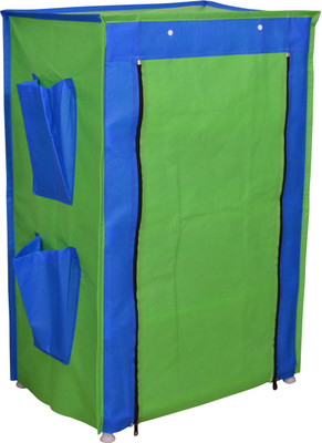 Raunak Metal Collapsible Shoe Stand(Blue, Green, 4 Shelves)