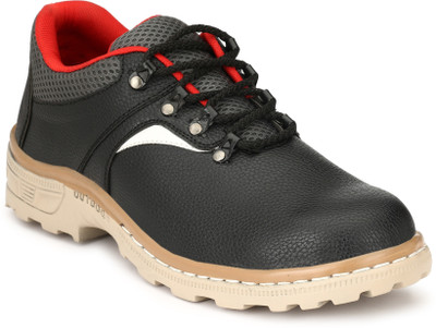 

Kavacha Steel Toe Safety shoe , S25 Corporate Casuals For Men(Multicolor, Black