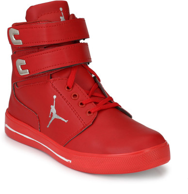 

ANNI INTERNATIONAL Smart Look Red velcro Trendy casual Sneakers For Men (Red) Sneakers For Men(Red