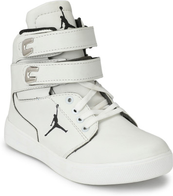 

ANNI INTERNATIONAL Smart Look white velcro Trendy casual Sneakers For Men (White) Sneakers For Men(White
