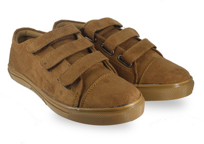 

LeatherKraft Velcro Sneakers Sneakers For Men(Brown