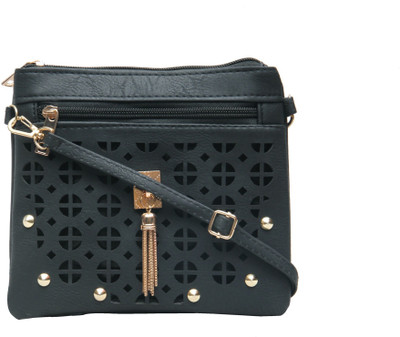 

Shopharp Women Casual Black Polyester Sling Bag