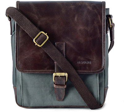 

Gauge Machine Men & Women Formal Blue Genuine Leather Sling Bag